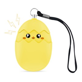 Pocket Alarm 130 dB, Personal Alarm for Women, Keychain with LED Light for Self-Defense, Emergency Shrill Alarm for Children and Seniors