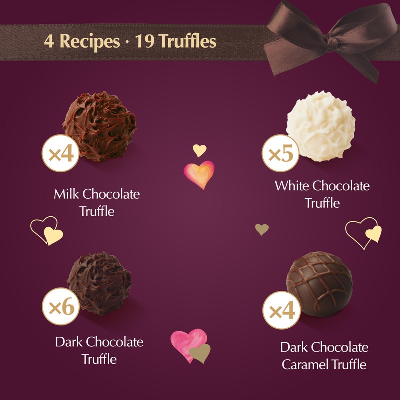 Lindt Valentine's Gourmet Truffles Assorted Chocolate Candy Heart, 10.6 oz.