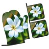 NEZIH Hawaii Flower 1 Print Oven Mittens Potholders Heat Resistant