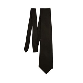 Robelli Men's Smart Slim/Skinny 2" Black Satin Funeral Tie