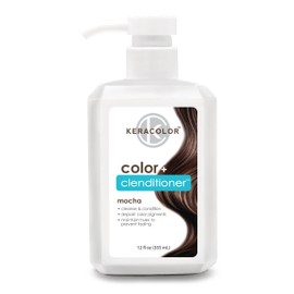 Keracolor Clenditioner MOCHA Hair Dye - Semi Permanent Hair Color Depositing Conditioner, Cruelty-free, 12 fl oz (Pack of 1)
