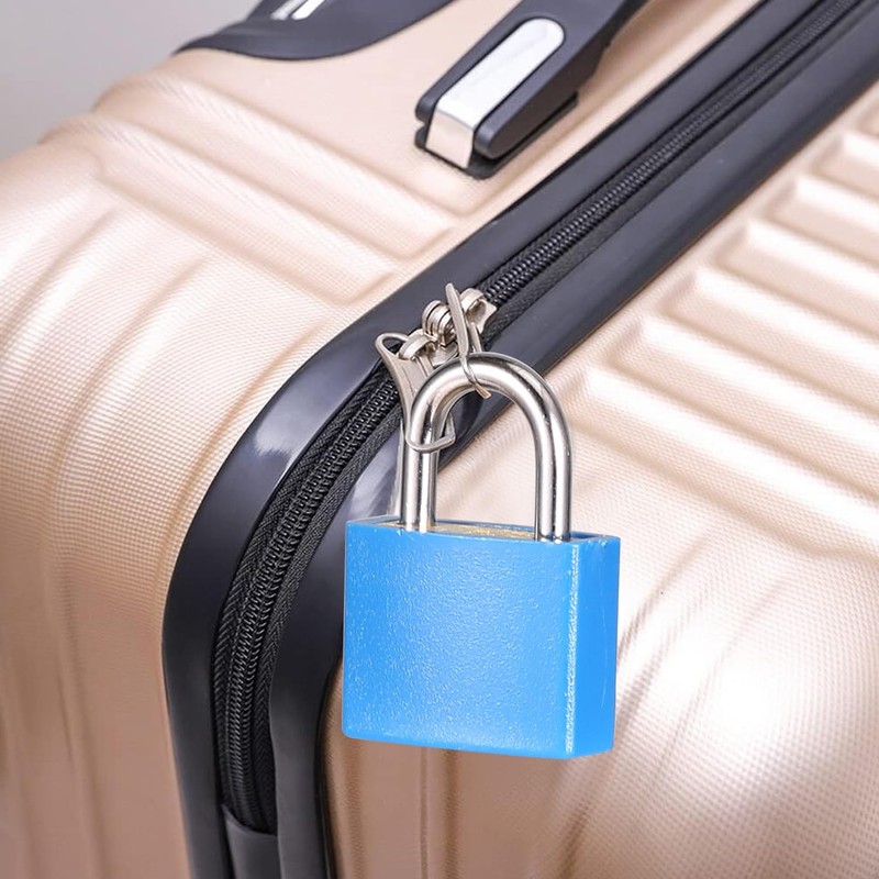 Luggage Lock 4Pcs Padlock with Key Suitcase Lock Locks with