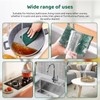 10 PCS Heavy Duty Scour Pads,Green Scrub Pads,Diamond Sponge Cleaning