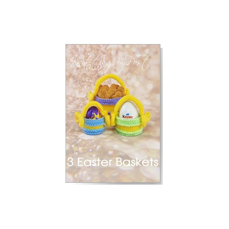 Knitting by Post Knitting Pattern Leaflet for 3 Easter Baskets