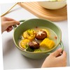 COLLBATH Decorative Ceramic Double Handle Baking Bowl for Soup and