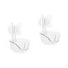 FOMIYES 2pcs Bathroom Makeup Organizers Compact Powder Puff Holder Case