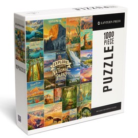 Oil Painting National Park Series, Collage, Explore our National Parks (1000 Piece Puzzle, Challenging Jigsaw Puzzle for Adults, Made in USA)