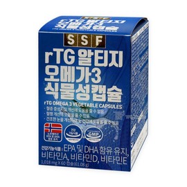 SSF rTG Omega-3 Vegetable Capsules 1018mg x 60 Capsules / SSF rTG 알티지 오메가3 식물성캡슐 1018mg x 60캡슐
