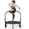 BCAN 450/550 LBS Foldable Mini Trampoline, 40"/48" Trampoline with Handle