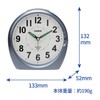Casio TQ-478-8JF Alarm Clock, Analog Metallic, Gray, Snooze, Light