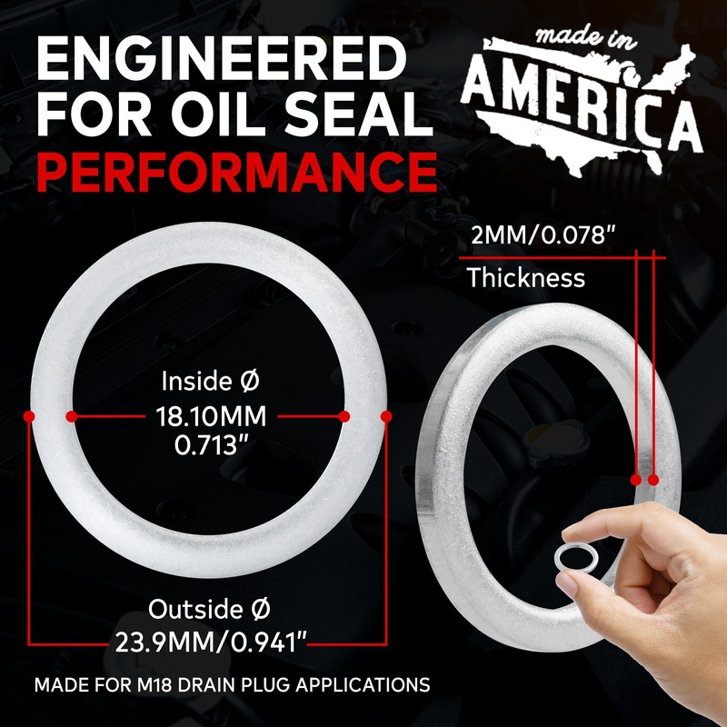 Votex - Oil Drain Plug Crush Washer fits Can-Am Defender