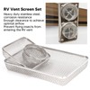 RV Mesh Screen Set Stainless Steel Vent Cover Furnace Flying