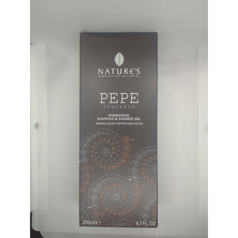 Nature's Pepe Fondente Stimulating Shower & Shampoo Gel, Black Pepper