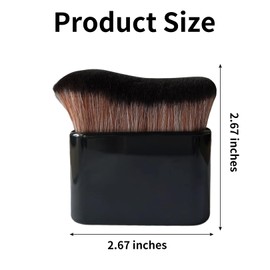 2 Pcs Self Tan Brush Set, Tanning Applicator Brushes for Body Makeup, Self Tanner Brush for Face, Fake Tan Applicator for Foundation, Portable Kabuki Brush, Lotion and Cream Body Applicator