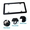 RCKJNJ License Plate Covers Frames- 2 Sets Car Plate Protectors,
