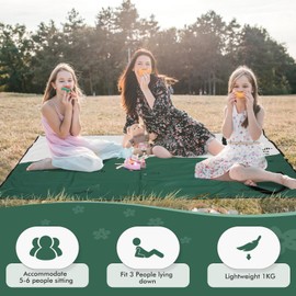 Sloputy Beach Blanket and Sand Proof Outdoor Picnic Blanket | Spacious Water Resistant Mat for Camping, Travel & Picnics.