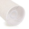 TOVINANNA Fabric Drum Lampshade, Cylindrical Desk Lamp Shade, Linen Bedside