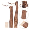 TEHAUX 2Pcs Solid Wood Short Curved Axe Handle Replacement for