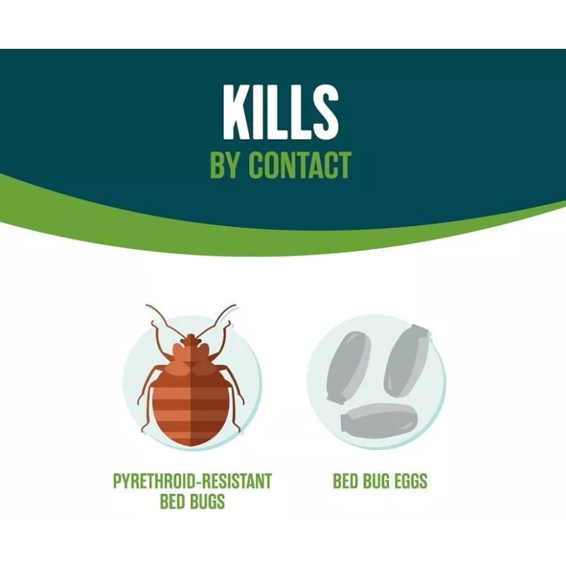 Ecologic Bed Bug Killer Aerosol Spray, 14oz, Kills Bed Bugs