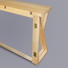 American Trails Solid Wood Folding Convertible Dining Console Table, Natural