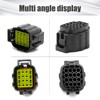 JUUDDENPARTS 2 Kit 16 Pin Electrical Connector Plug, Waterproof Electrical