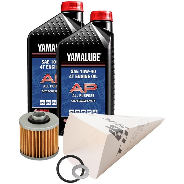 Tusk 4-Stroke Oil Change Kit Yamalube All Purpose 10W-40 For