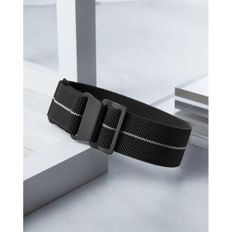BINLUN Replacement Watch Band, Elastic Nylon Fabric, Waterproof, Military Strap,