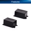 Heyiarbeit 2Pcs 2.75"x 1.77"x1.38" ABS Black Dustproof Electronic Junction Box