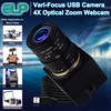 1080P USB Webcam with Zoom 2.8-12mm Vari-Focus PC Camera -