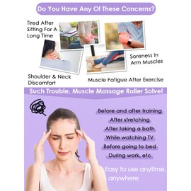 Plastic Leg Massage Roller (Purple)