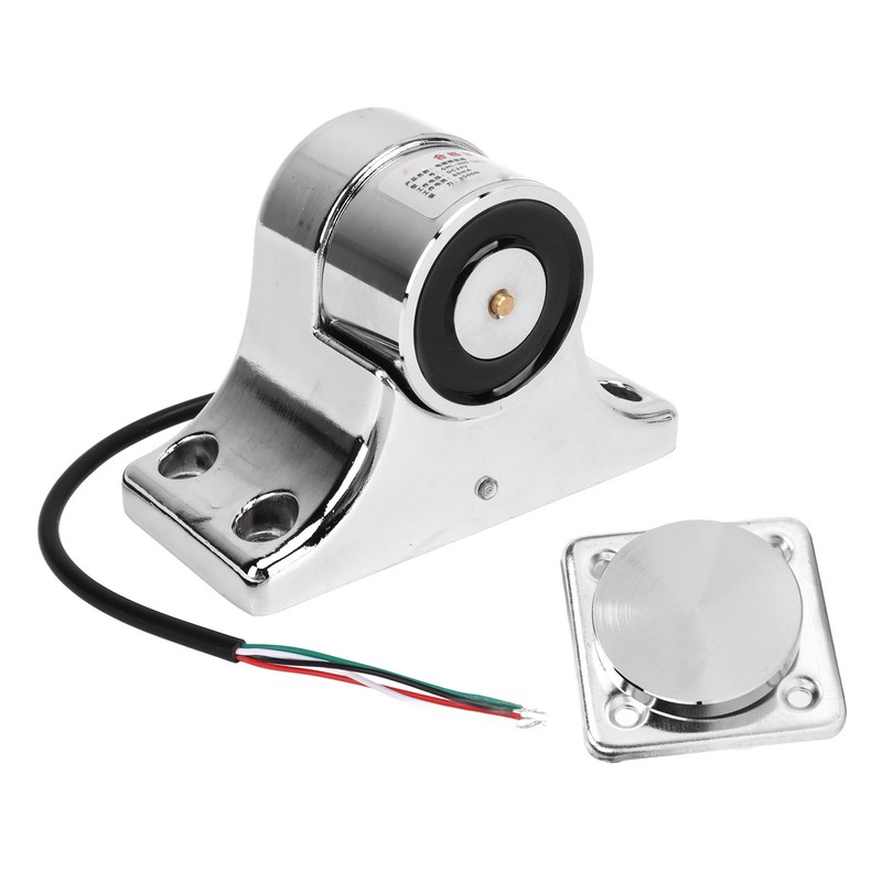 Electromagnetic Door Holder Zinc Alloy Silver 55kg Suction Fire Door