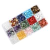 LALAFINA 15-Grid DIY Jewelry Supplies Kit Boxed Stone Beads Necklace