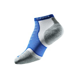 Thorlos Mens & Ladies 1 Pair Experia Cushioned Running Micro Mini Crew Socks In 7 Colours - 8-9.5 Unisex - Royal Blue
