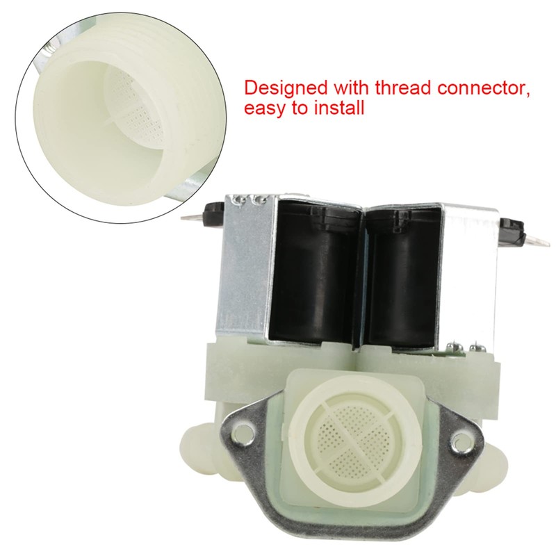 AC 220V Three Way Inlet Solenoid Valve, G3/4 Port Thread