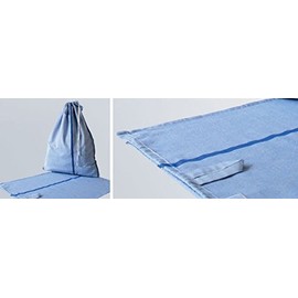 Resident Laundry Bag with Drawstring, 100% Polyester, Approx. 6 kg, Blue (55)