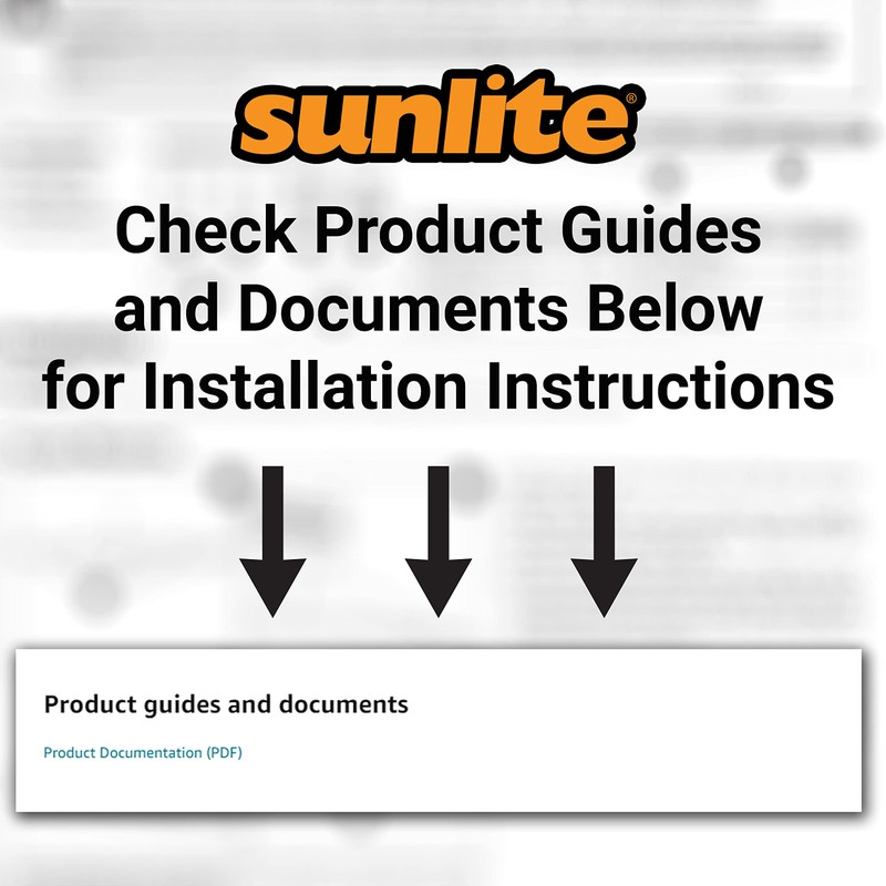 Sunlite 46091 Decorative Square Wall Sconce Light Fixture, A19 Bulb,