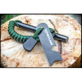 WEYLAND Fire Starting Kit - Ferro Rod & Magnesium Fire Starter, Flint & Steel Survival Tool for Camping, Bushcraft, Emergency Preparedness, Fatwood Fire Starter Sticks & Tinder for Outdoor Adventure