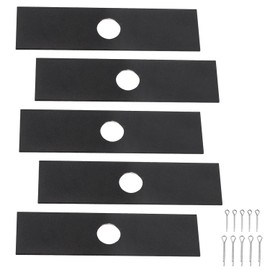 LIZEWEI 5 Pack AEB0800 Multi-Head Edger Blade (8" X 2", 1" Center Hole) for EGO 56V Edger Models EA0800, ME0801, ME0800, AEB0800, High Temperature Hardened Blades with Edger Cotter Pin