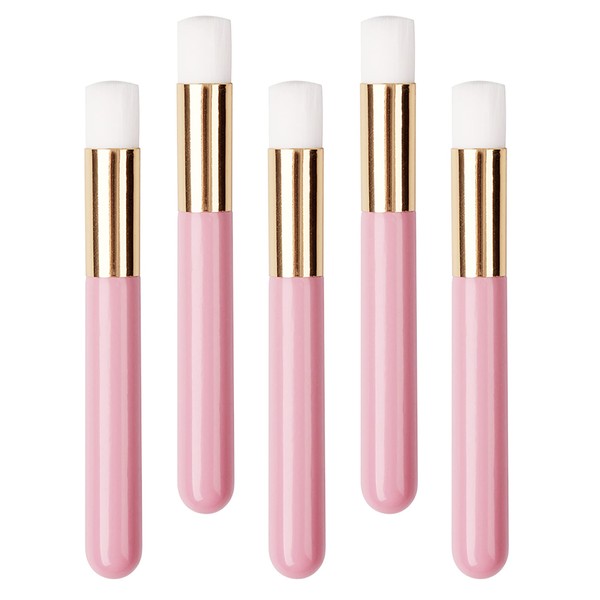5 Pieces Lash Shampoo Brush Soft Eyelash Cleansing Brush Pink