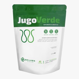 Jugo Verde En Polvo, Suplemento Alimenticio, BC Labs, Sin Gluten, Libre de Lactosa y Soya.