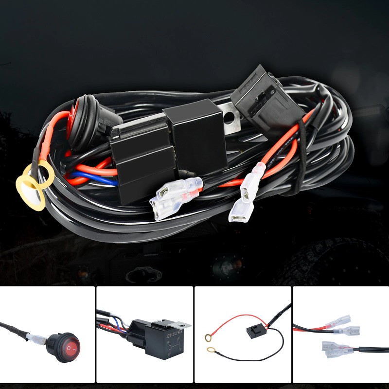 yeego_offroad Pair LED Work Lights Flush Mount Flood Cube Pods