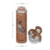 E&S Pets SERENGETI 24 Oz Water Bottle Stainless Steel with