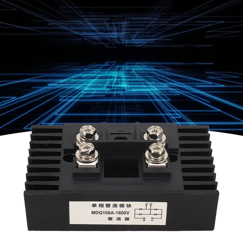 2Pcs Single Phase Bridge Rectifier 100A 1600V 4 Terminals Current