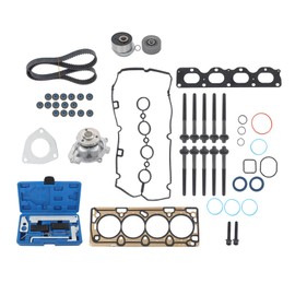 Head Gasket Set Timing Belt Kit with Water Pump Timing Tool Replacement for Chevy Cruze 2012-2017 Replacement for Chevy Sonic 2012-2017 1.8L HS26516PT TCKWP338