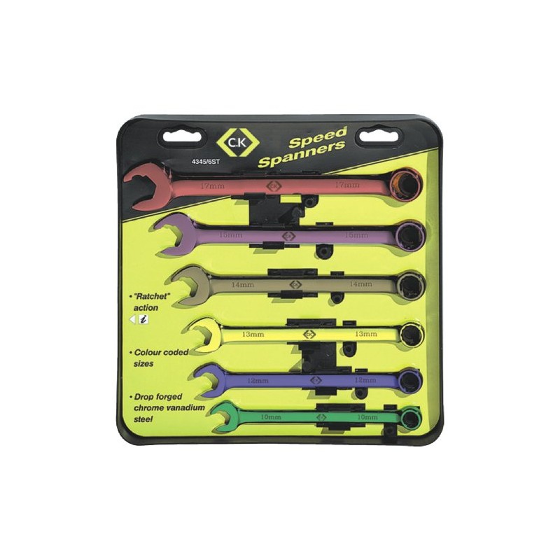 C.K T4345/6ST Speed Combination Spanner Set