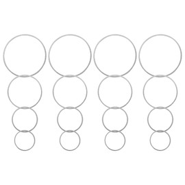 COHEALI Earring Finding Component Stainless Steel Earrings Hoop 80pcs Jewelry Earring Beading Hoops Earring Finding Circle Beading Earring Hoop DIY Craft Earring Resin Earrings Dangle Earrings