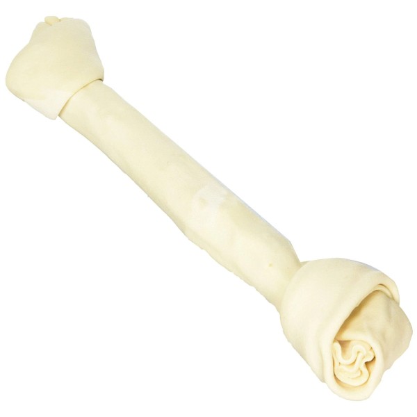 Ims Trading 15-Inch Rawhide Bone 2 Pack Knotted Dog Chew