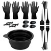 Kakveiai 19-Piece Hair Dye Brush Hair Dyeing Set, Hair Dyeing Set, Hair Dye Set, Hair Dye Set, Hair Dye Set, Repeatable, with Scalp Massage Brush, for DIY Salon Hair Dye, Hairdressing Accessories