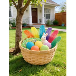 Lridescent Rainbow Easter Grass Crinkle Cut Paper,Raffia Basket Shreds Tissue Paper for Easter Egg Hunt,DIY Gift Packaging,Mix Strand Raffia Tissue Craft Party Favors Decoration 100g/3.6oz (Style B)