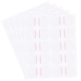 HARFINGTON 100pcs Watch Back Cover Protective Film, 25mm Red Line PE Round Watch Back Case Protector Film Stickers for Watch Back Case Protection
